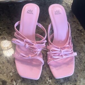 Wild Fable Pink Strappy Heels